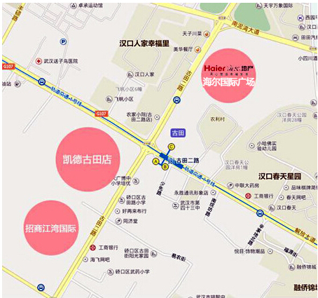 江岸区诞生三地皇 海尔地产于2月拿下的古田二路地块原为武汉海尔电器