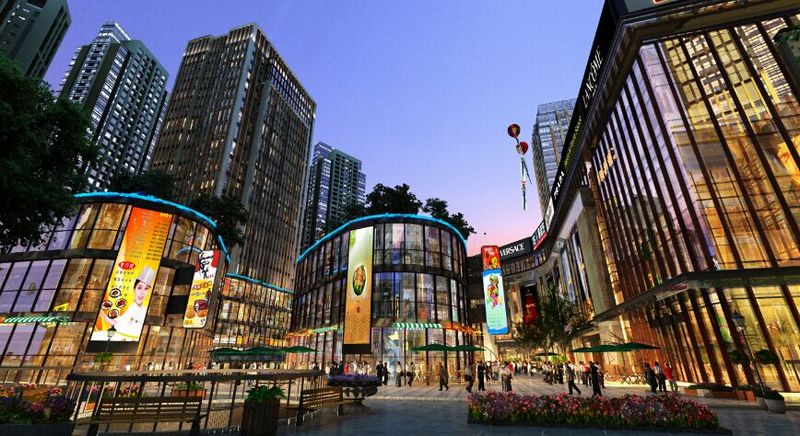 龙湖时代天街位于大坪石油路,重庆的最核心地段,主城的几何中心,轨道