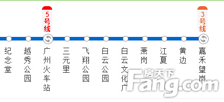 广州地铁2号线线路图全汇集 南北贯穿4区_广州