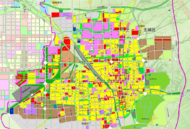 晋中市城市总体规划[2014-2030]示意图