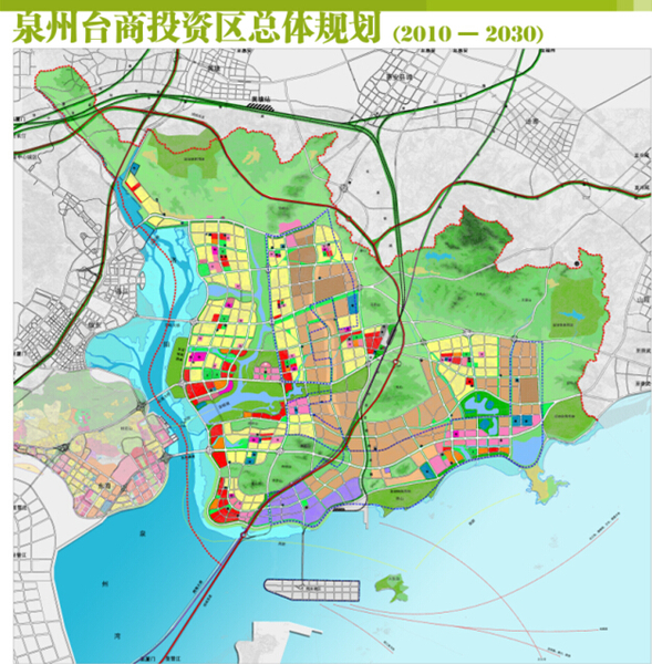 在台商投资区规划范围内,适宜建设区总用地面积约为116平方公里.