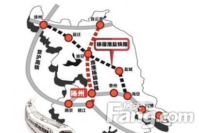 连淮扬镇铁路本月全面开工 预计2020年建成