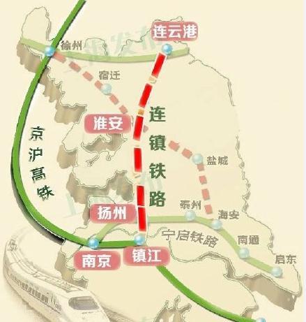 连淮扬镇铁路本月全面开工 预计2020年建成