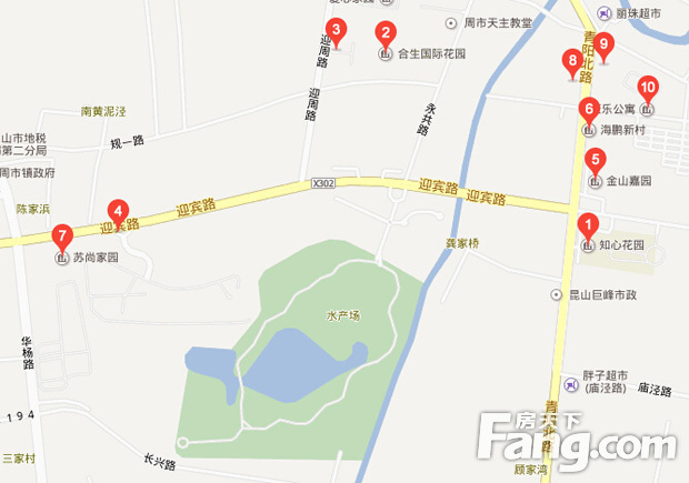 昆山市内十大公园排名 附近楼盘才是真正公园