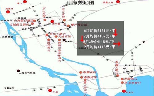 楼市资讯 秦皇岛"四区"房价地图一览 下半年房价涨跌大曝光九月山海关