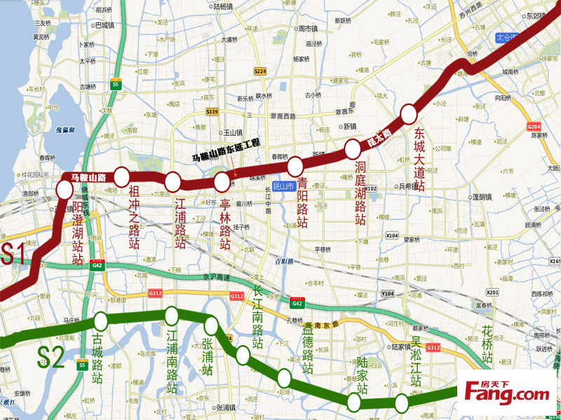 昆山轨交:s1线改道直通前进路 有轨电车投资超200亿