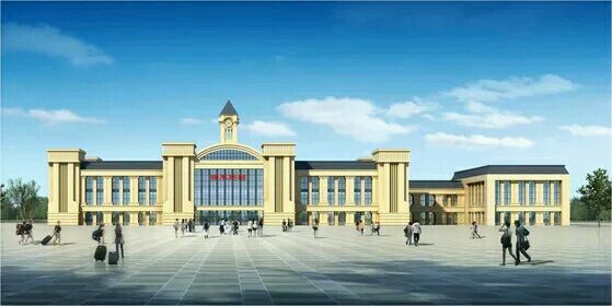 佳木斯车站改造效果图 发改委批文将要建设高铁