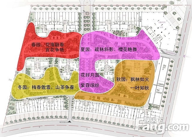 据项目负责人介绍,小区内桂花树,银杏,栾树,樱花,乌柏,碧桃等植物已经