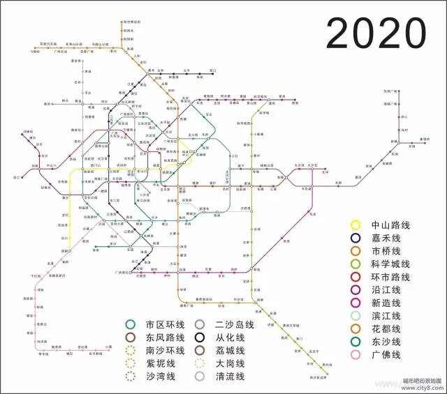 广州地铁市区重点策划比较