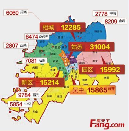 苏州近日地价图