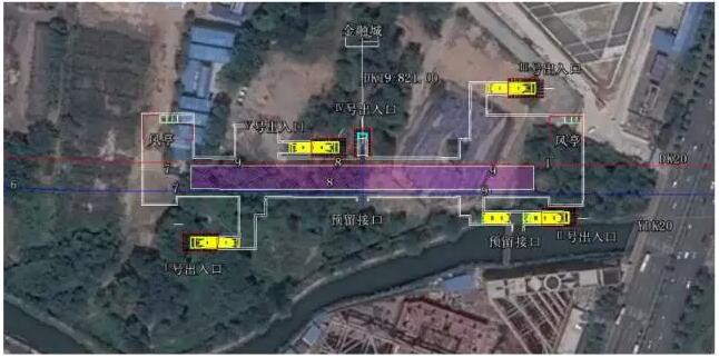 金融城站总平面图