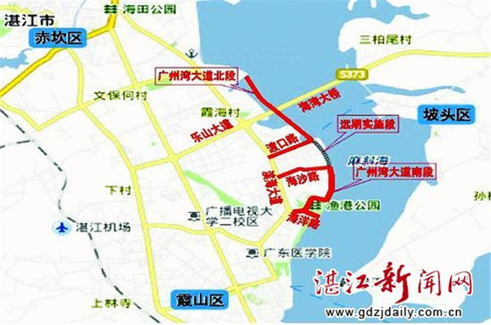 广州湾大道南段将完成路面铺设 实探受益楼盘-湛江