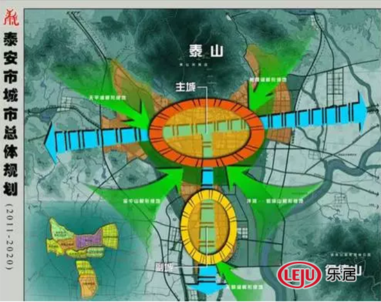 按照区域性核心城市的发展定位,泰安市将以"两山一河(泰山,徂徕山,大