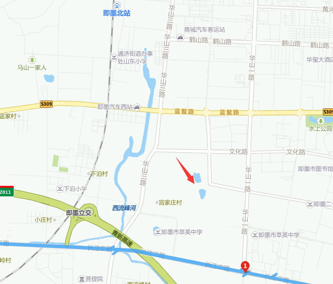 从地理位置上看,以上两幅地块位于即墨市区的主城范围内,华山路,蓝鳌图片