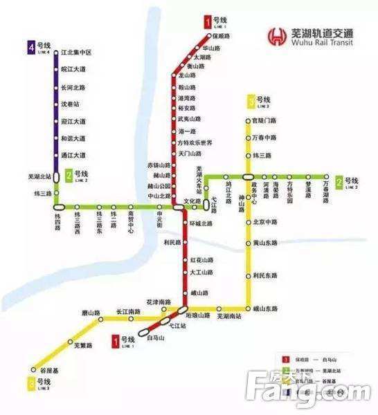 芜湖市轨道交通线路图