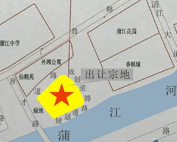 6月土地市场名列前茅拍 蒲江临河地块扛大旗