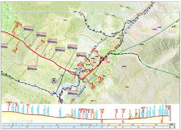 兰州城际铁路线路图