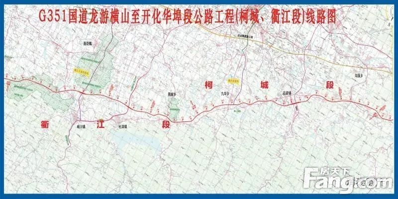 351国道衢州段横贯整个衢州中北部地区,是衢州市"十三五"规划中"六纵