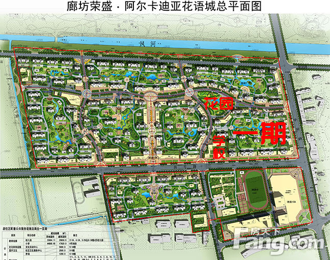 沧州荣盛花语城规划图图片