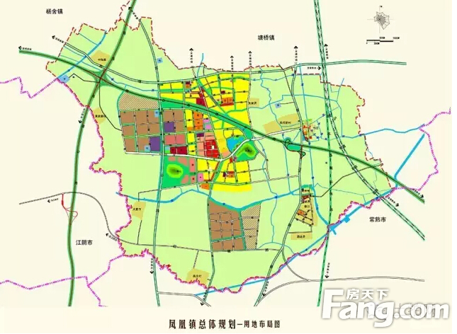 张家港凤凰镇地图图片