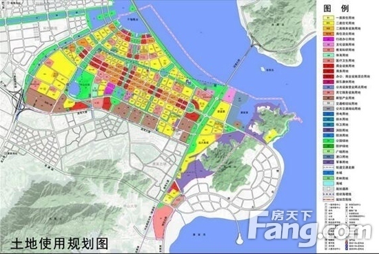 唐家灣地區後環片區土地使用規劃圖