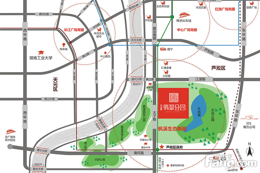 芦淞区11条道路规划图图片